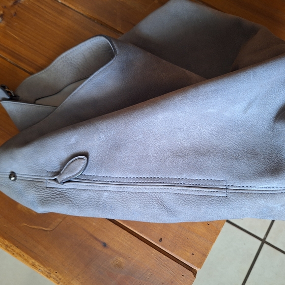 Rebecca Minkoff gray suede hobo - Picture 3 of 9